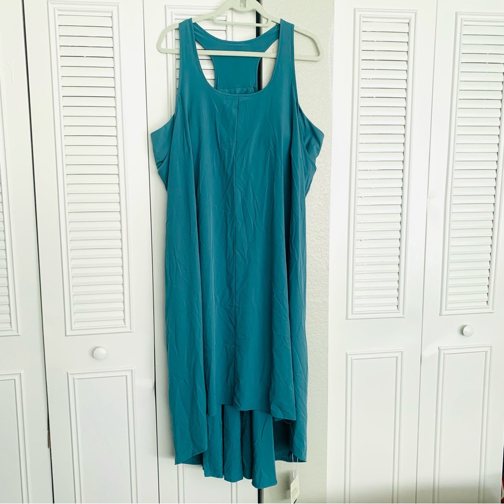 Halara Breezeful High Low Flowy Midi Quick Dry Casual Plus Size Dress Sz 2X NWT - Picture 2 of 8